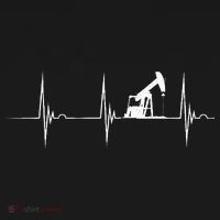 Oilfield Worker Heartbeat EKG Pulse Oil Rig American Gas Sweatshirt thumb 3