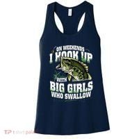 On Weekends I Hook Up With Big Girl Who Swallow Fishing Women's Tank Top thumb 0