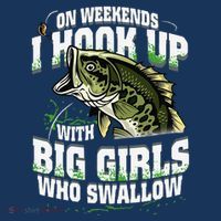 On Weekends I Hook Up With Big Girl Who Swallow Fishing Women's Tank Top thumb 5