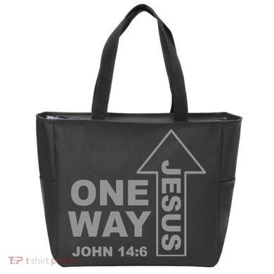 One Way Jesus Christian Tote Bag