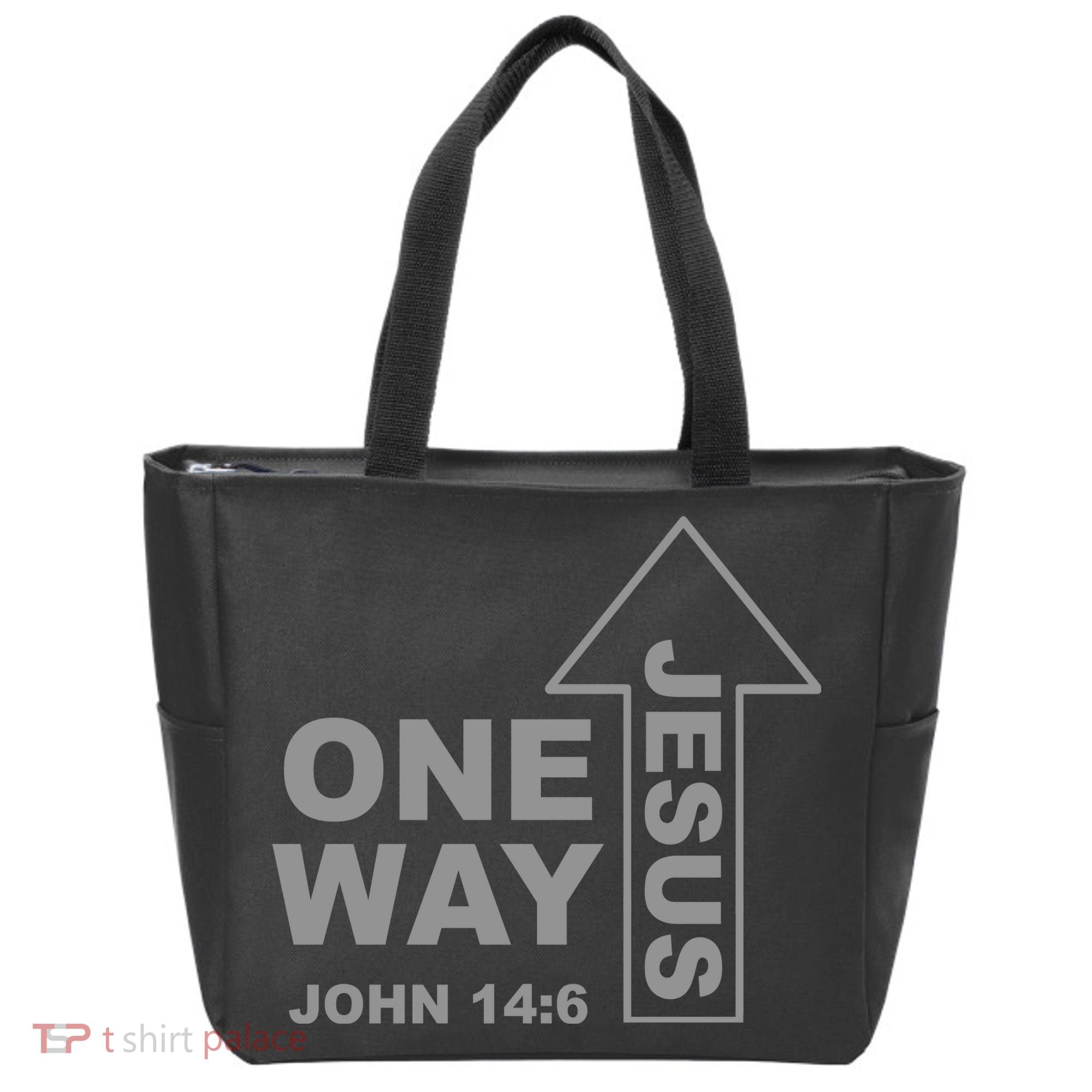 One Way Jesus Christian Tote Bag