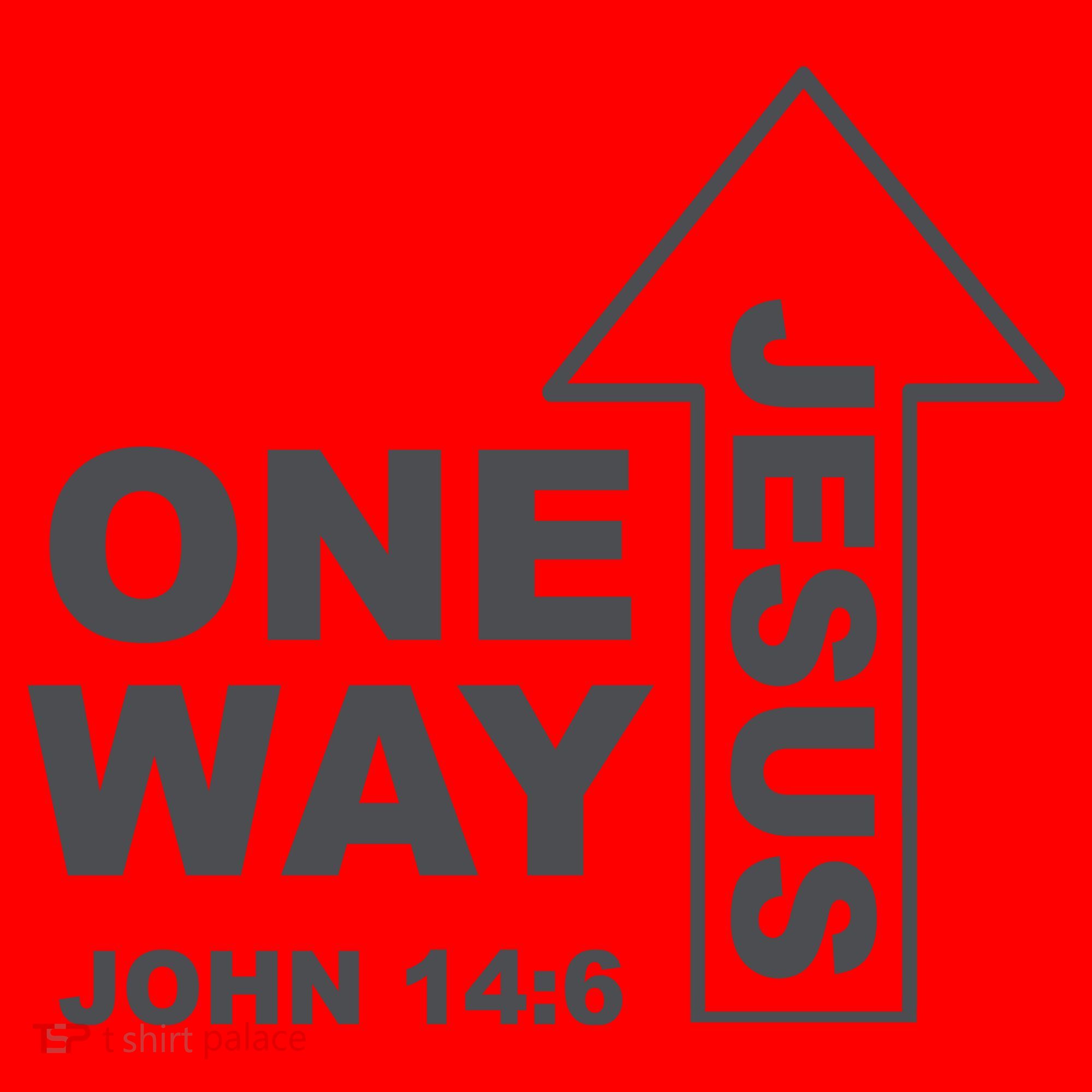 One Way Jesus Christian Santa Hat