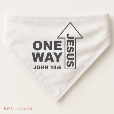 One Way Jesus Christian USA-Made Doggie Bandana