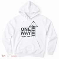 One Way Jesus Christian Hoodie thumb 0