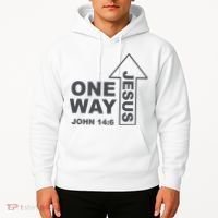 One Way Jesus Christian Hoodie thumb 2