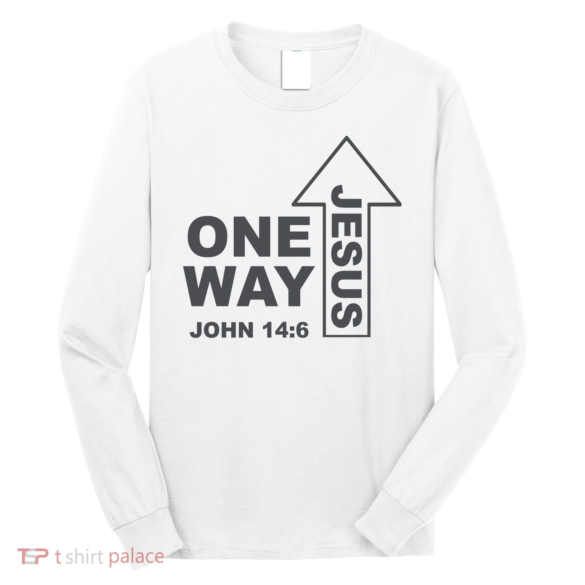One Way Jesus Christian Long Sleeve Shirt