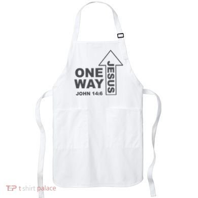 One Way Jesus Christian Apron