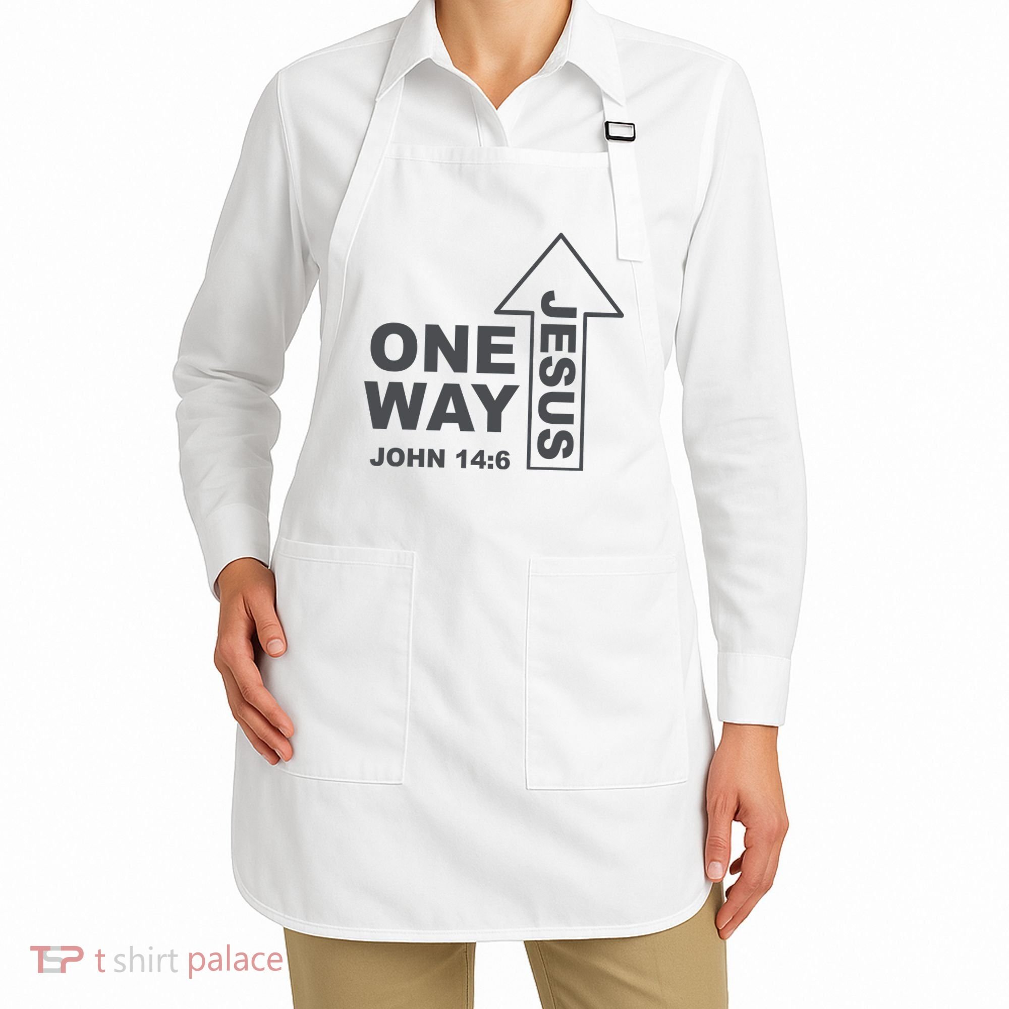 One Way Jesus Christian Apron