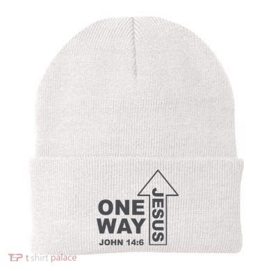 One Way Jesus Christian Beanie
