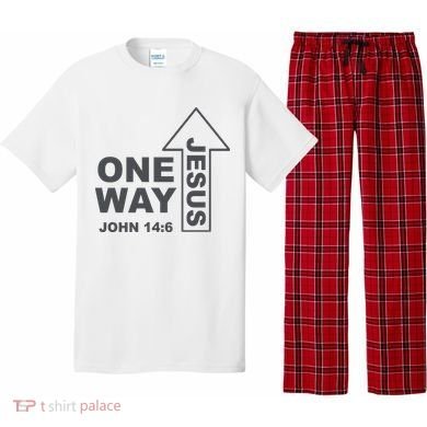 One Way Jesus Christian Pajama Set