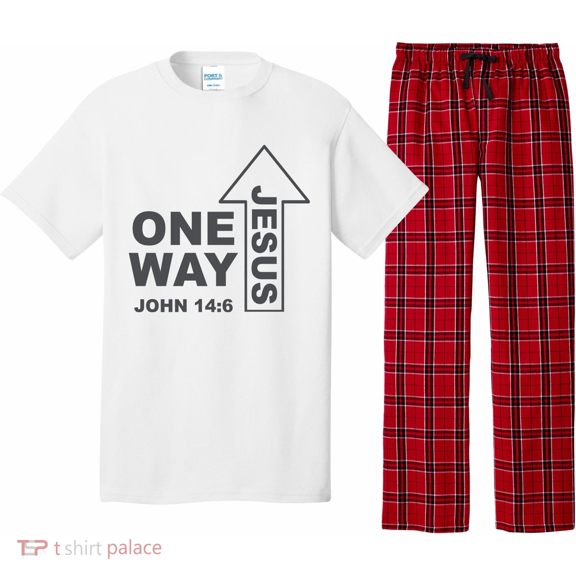 One Way Jesus Christian Pajama Set