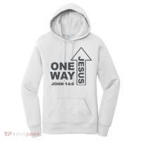 One Way Jesus Christian Women's Hoodie thumb 0