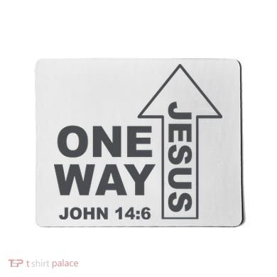 One Way Jesus Christian Mousepad