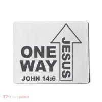 One Way Jesus Christian Mousepad thumb 0