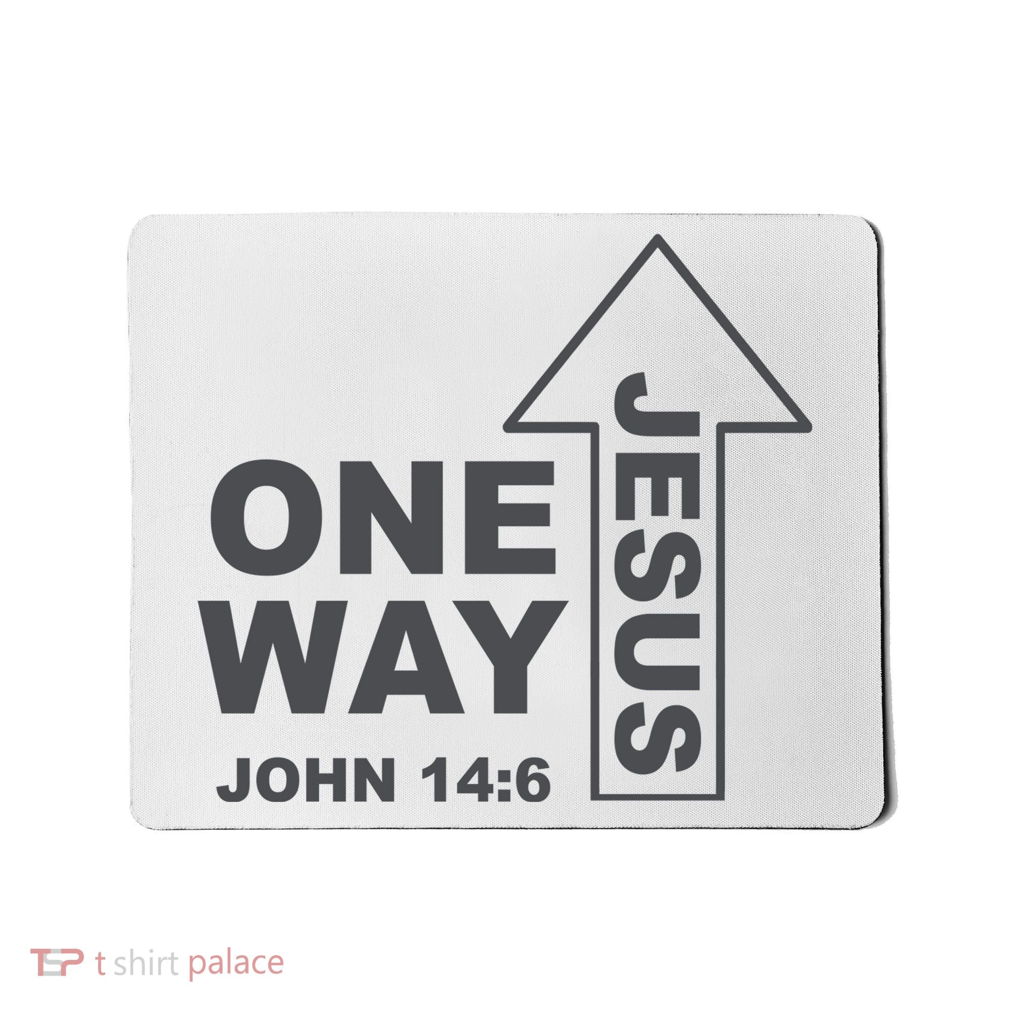 One Way Jesus Christian Mousepad