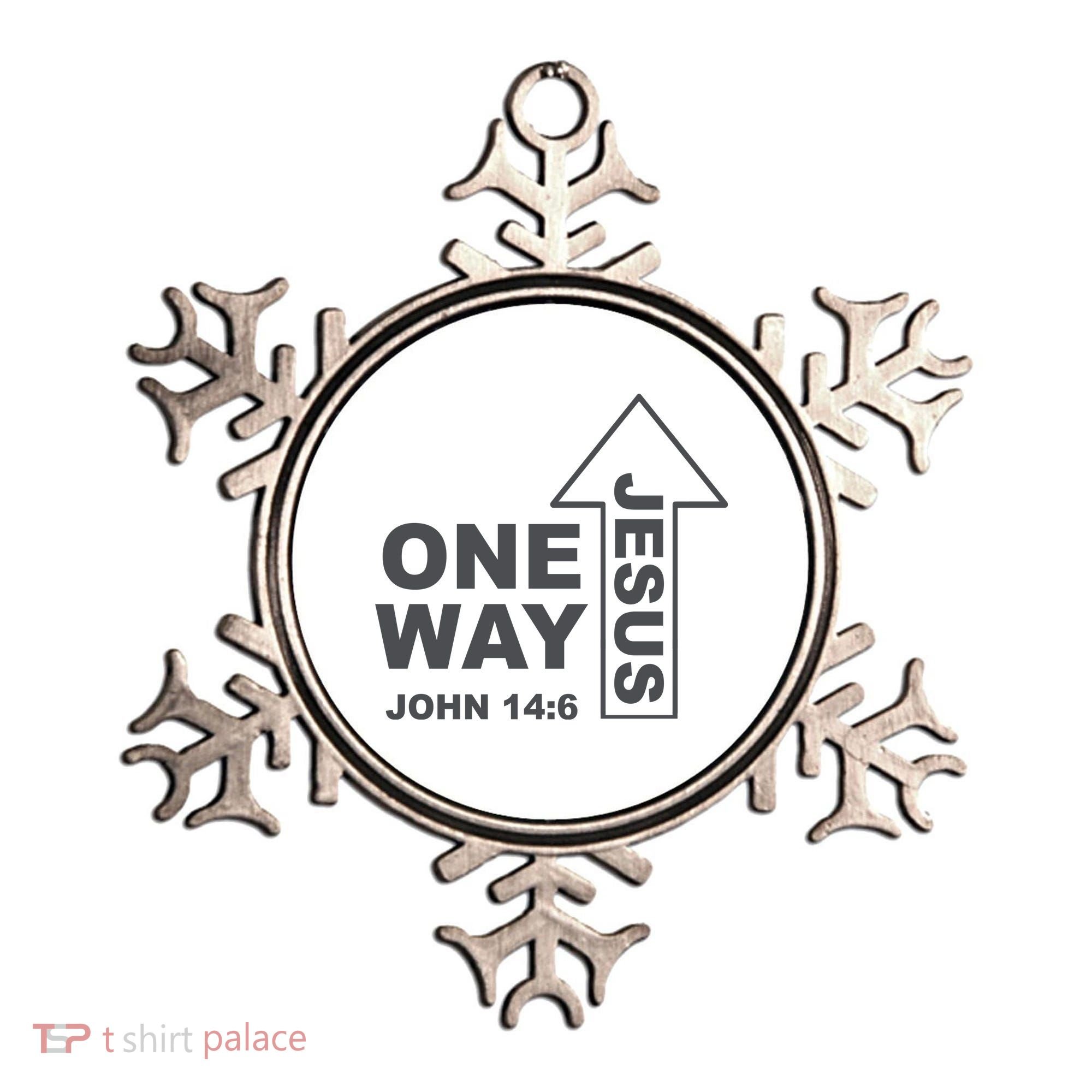 One Way Jesus Christian Ornament