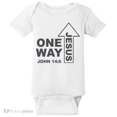 One Way Jesus Christian Baby Bodysuit