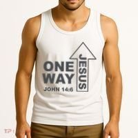 One Way Jesus Christian Tank Top thumb 3