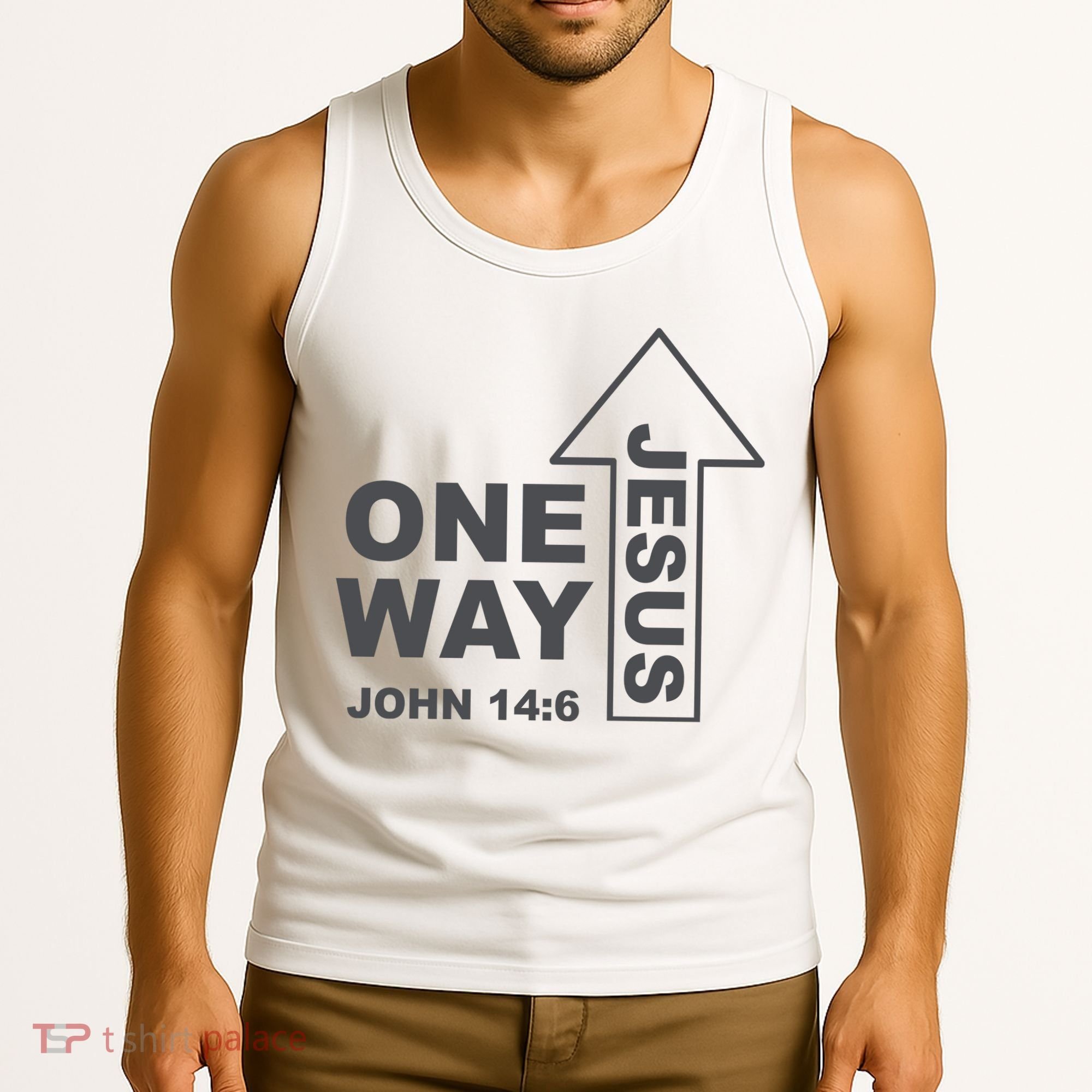 One Way Jesus Christian Tank Top
