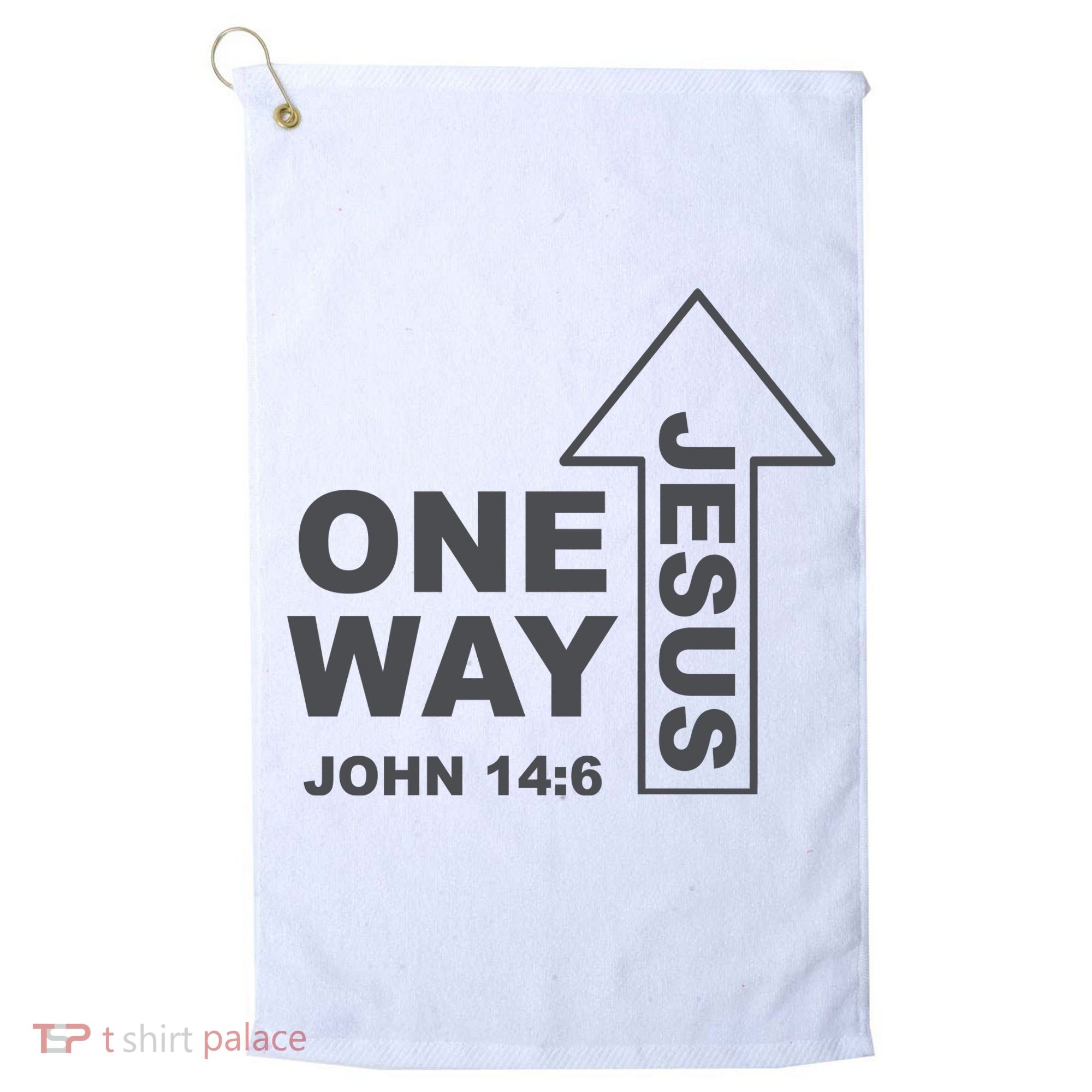 One Way Jesus Christian Golf Towel