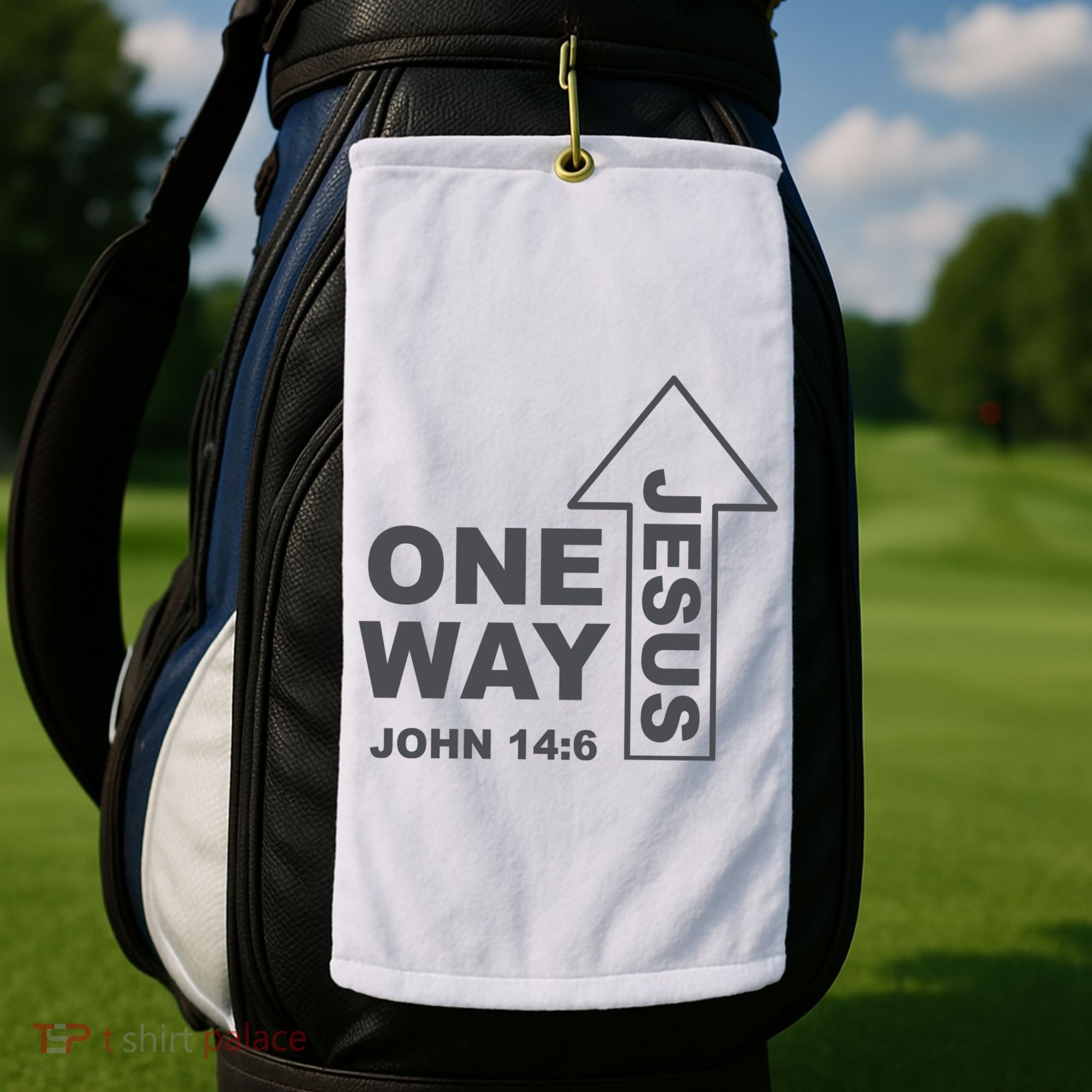 One Way Jesus Christian Golf Towel