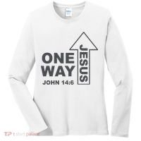 One Way Jesus Christian Women's Long Sleeve Shirt thumb 0