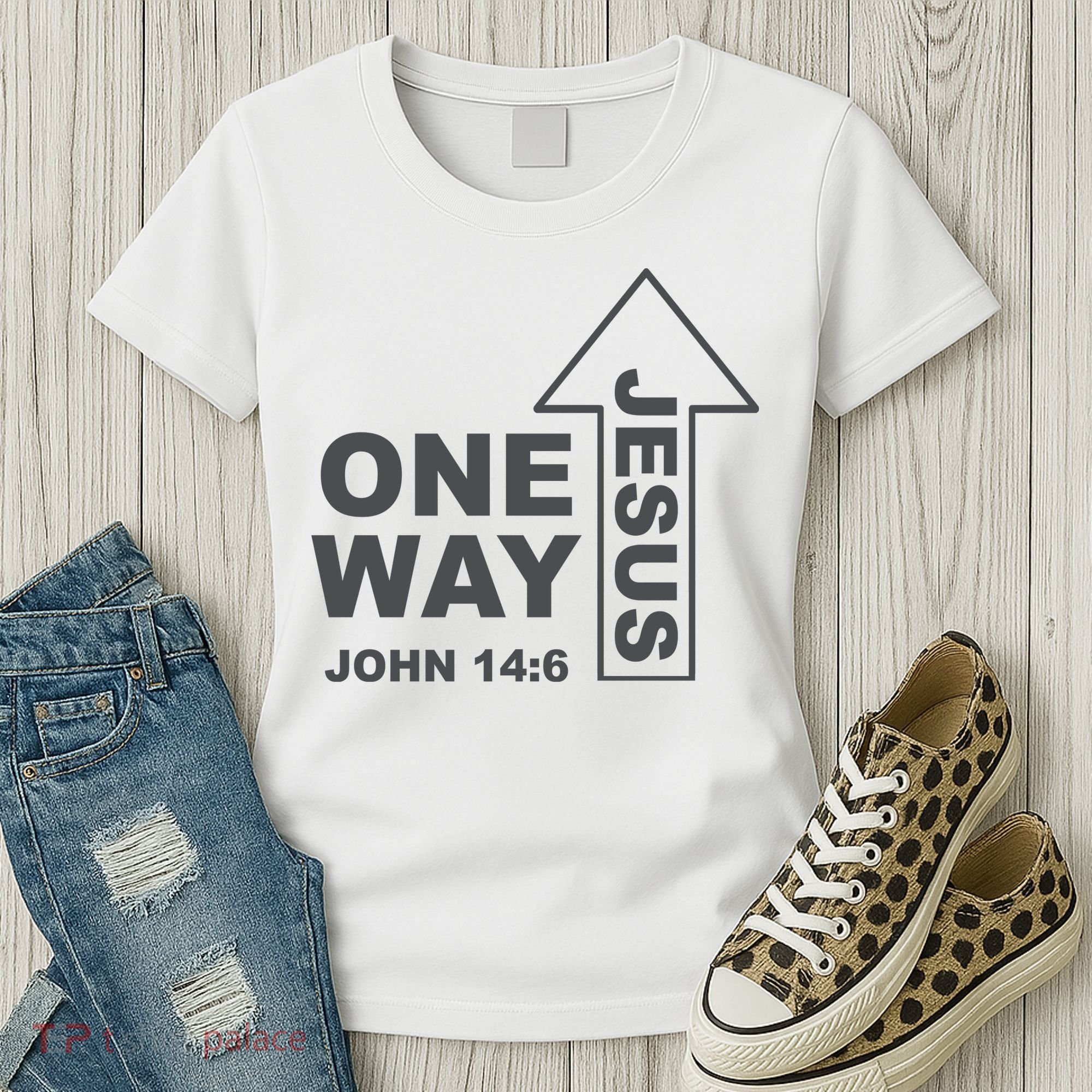 One Way Jesus Christian Women's T-Shirt