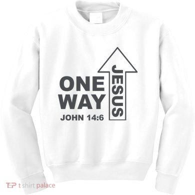 One Way Jesus Christian Kids Sweatshirt