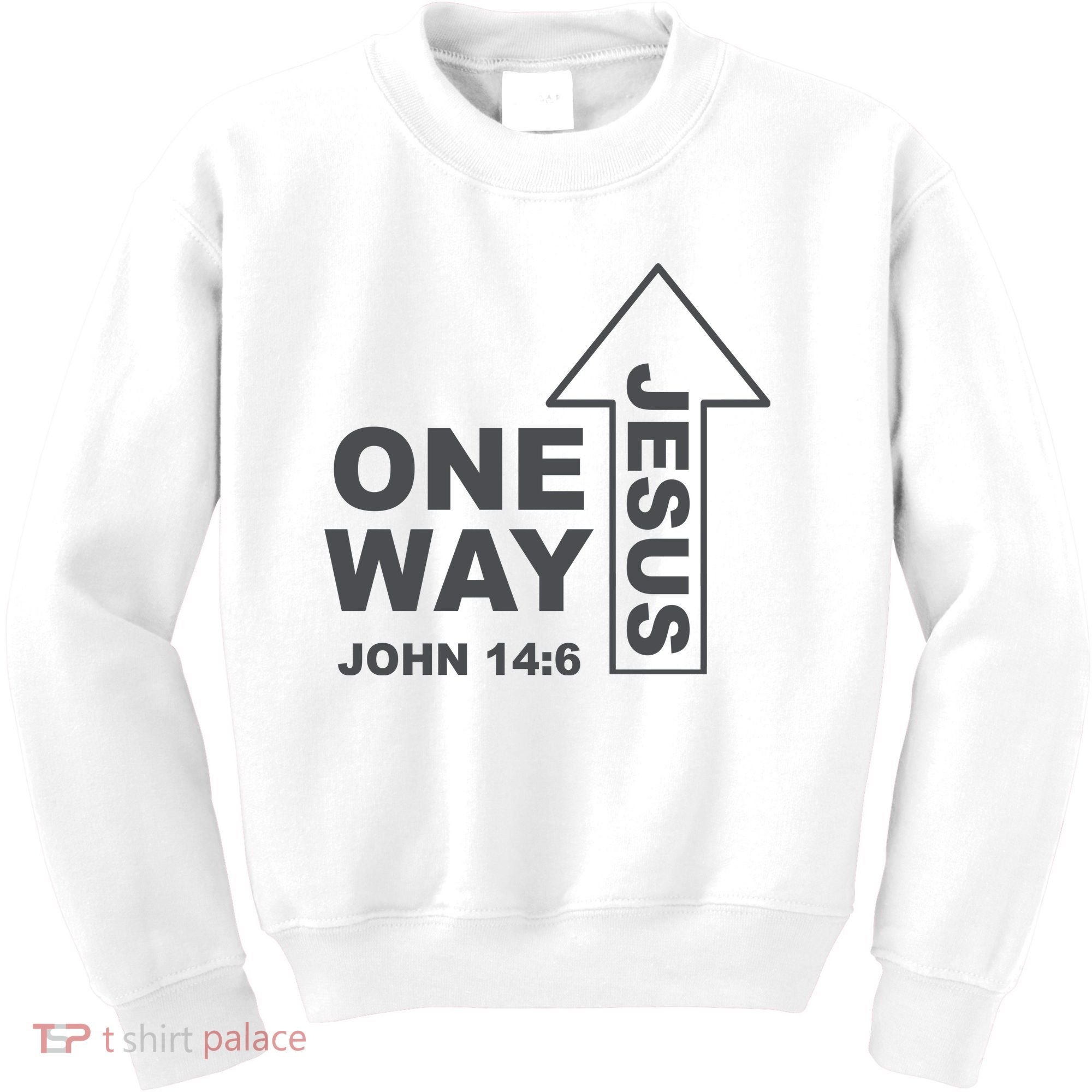 One Way Jesus Christian Kids Sweatshirt