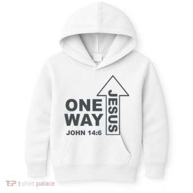 One Way Jesus Christian Kids Hoodie