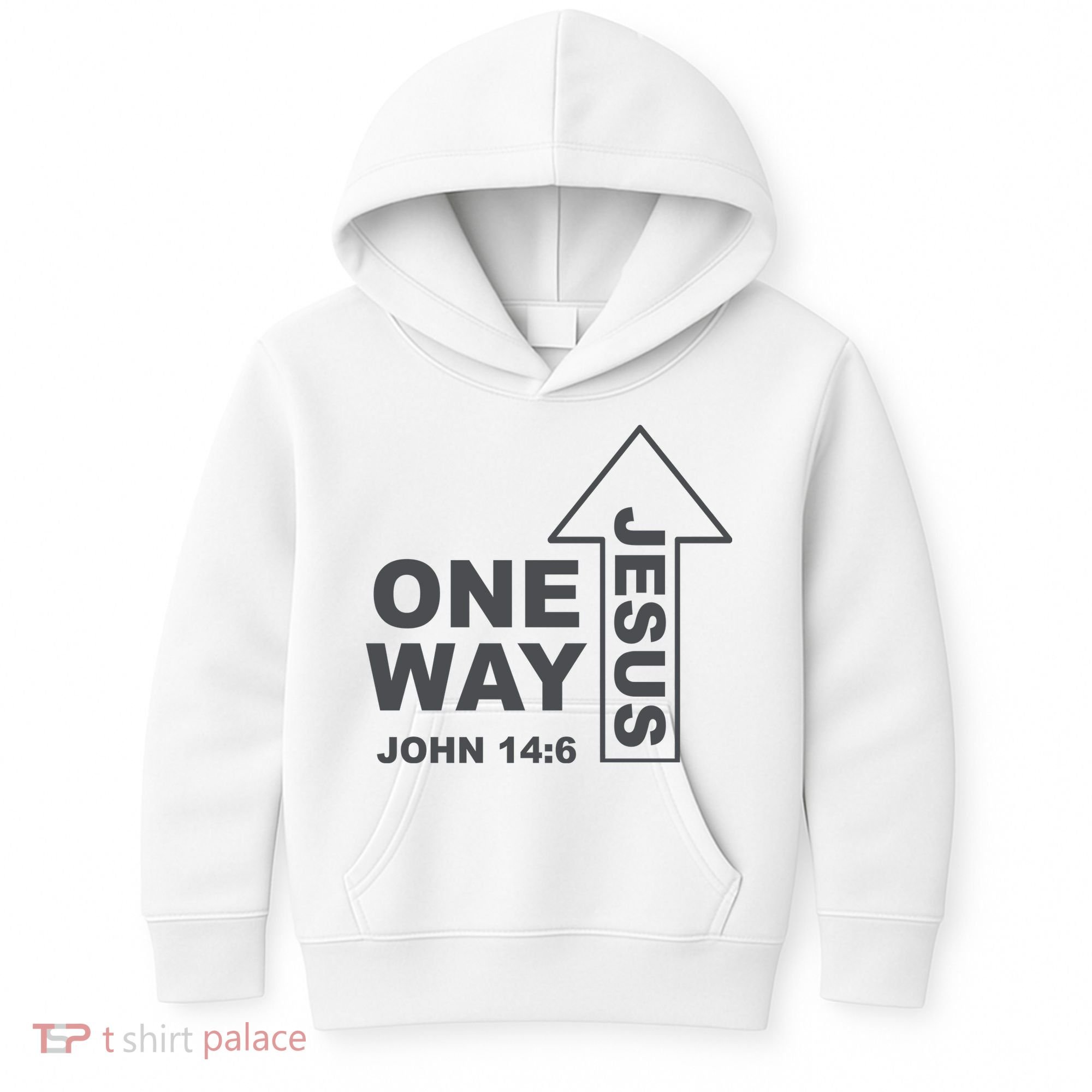 One Way Jesus Christian Kids Hoodie