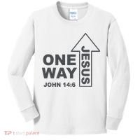 One Way Jesus Christian Kids Long Sleeve Shirt thumb 0