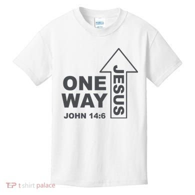 One Way Jesus Christian Kids T-Shirt