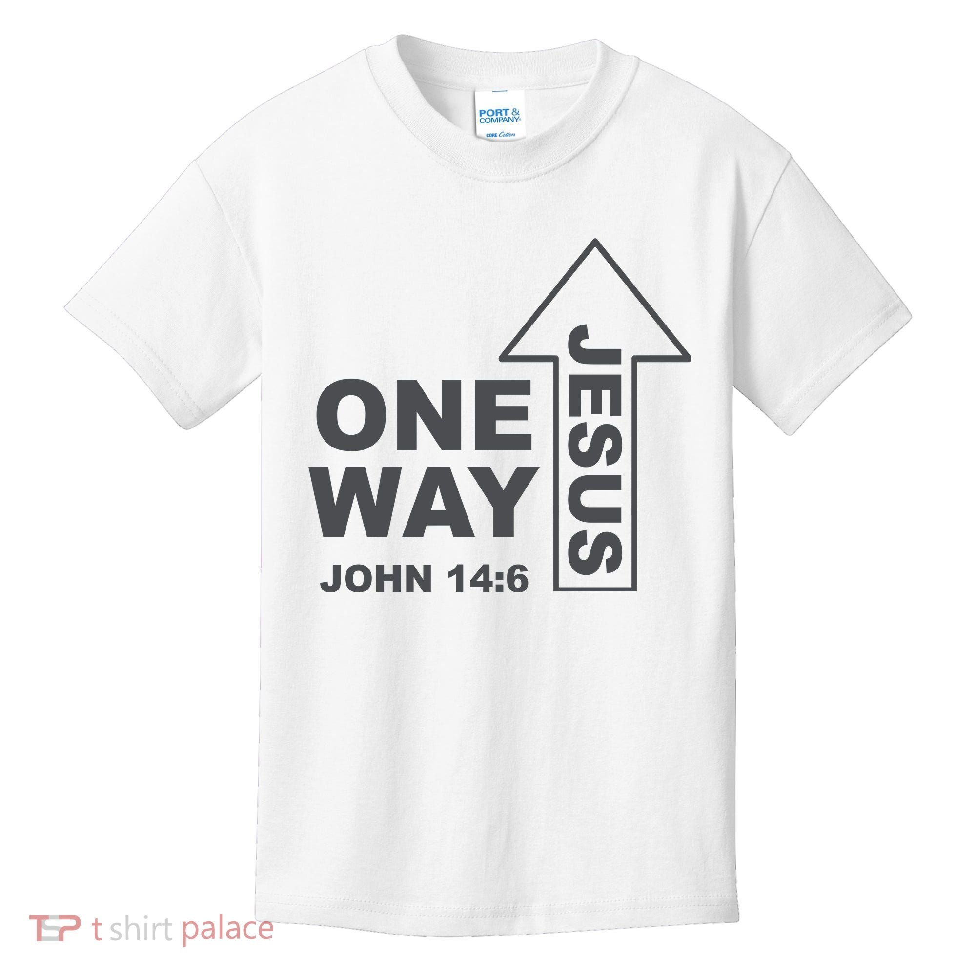 One Way Jesus Christian Kids T-Shirt