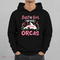 Orca Whale Just A Girl Who Loves Orcas Hoodie thumb 0