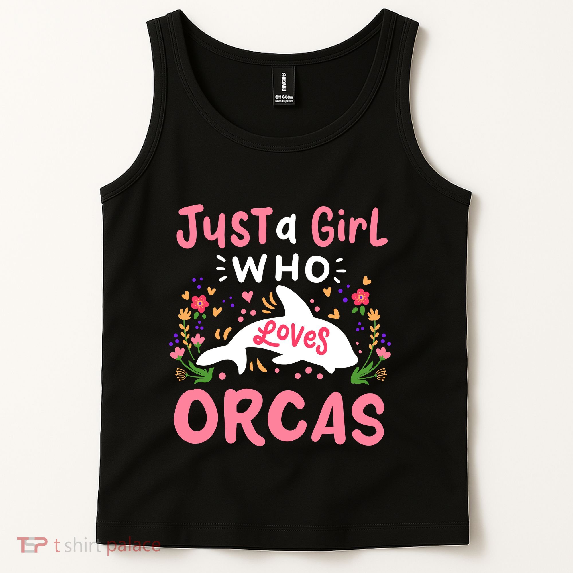 Orca Whale Just A Girl Who Loves Orcas Tank Top