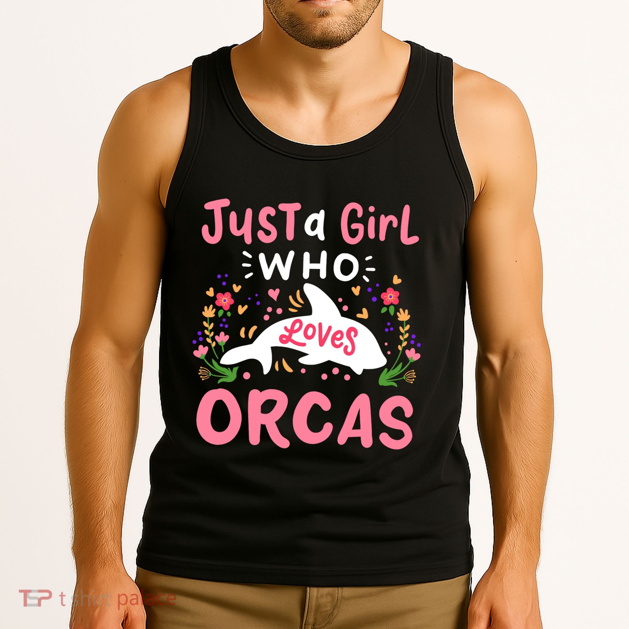 Orca Whale Just A Girl Who Loves Orcas Tank Top