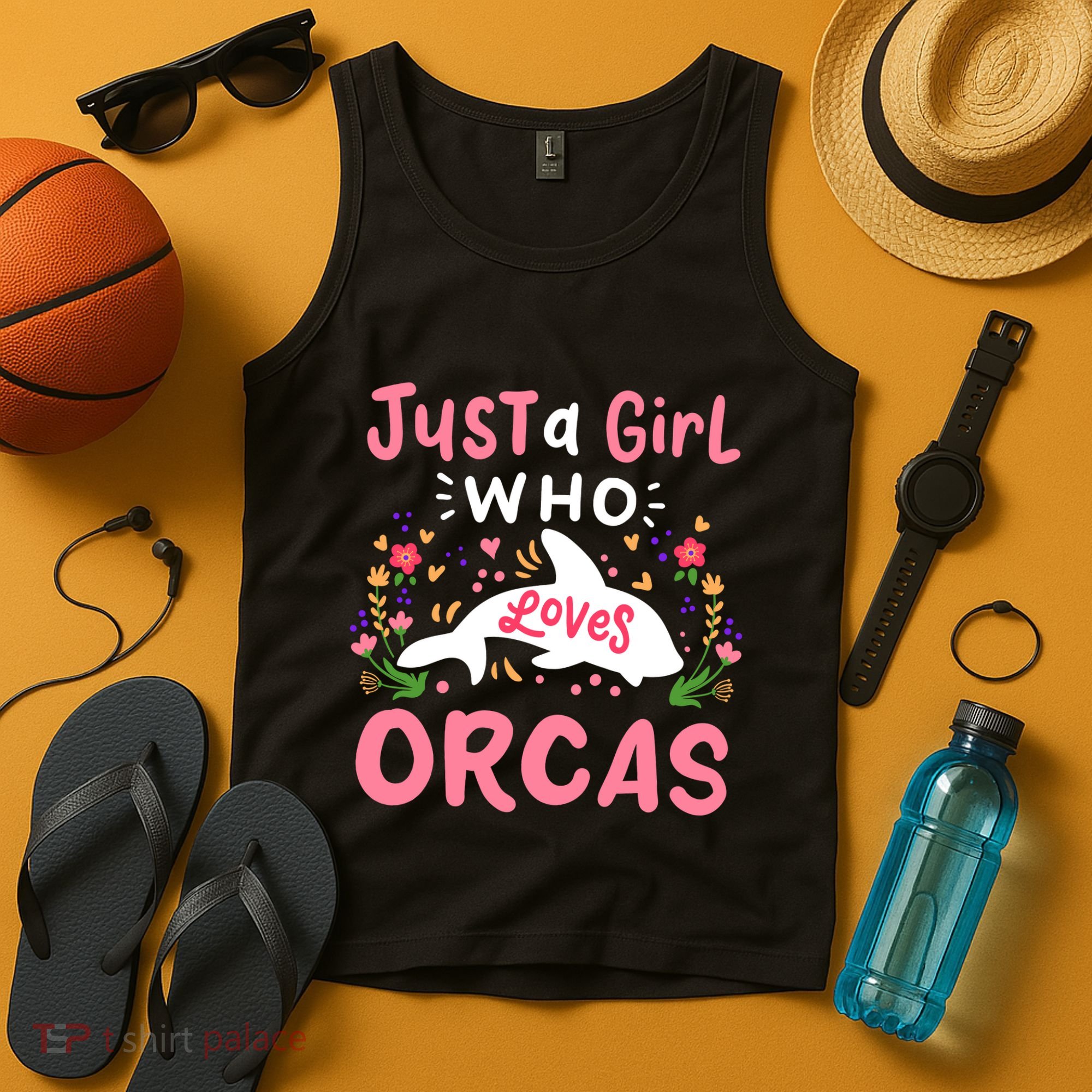 Orca Whale Just A Girl Who Loves Orcas Tank Top
