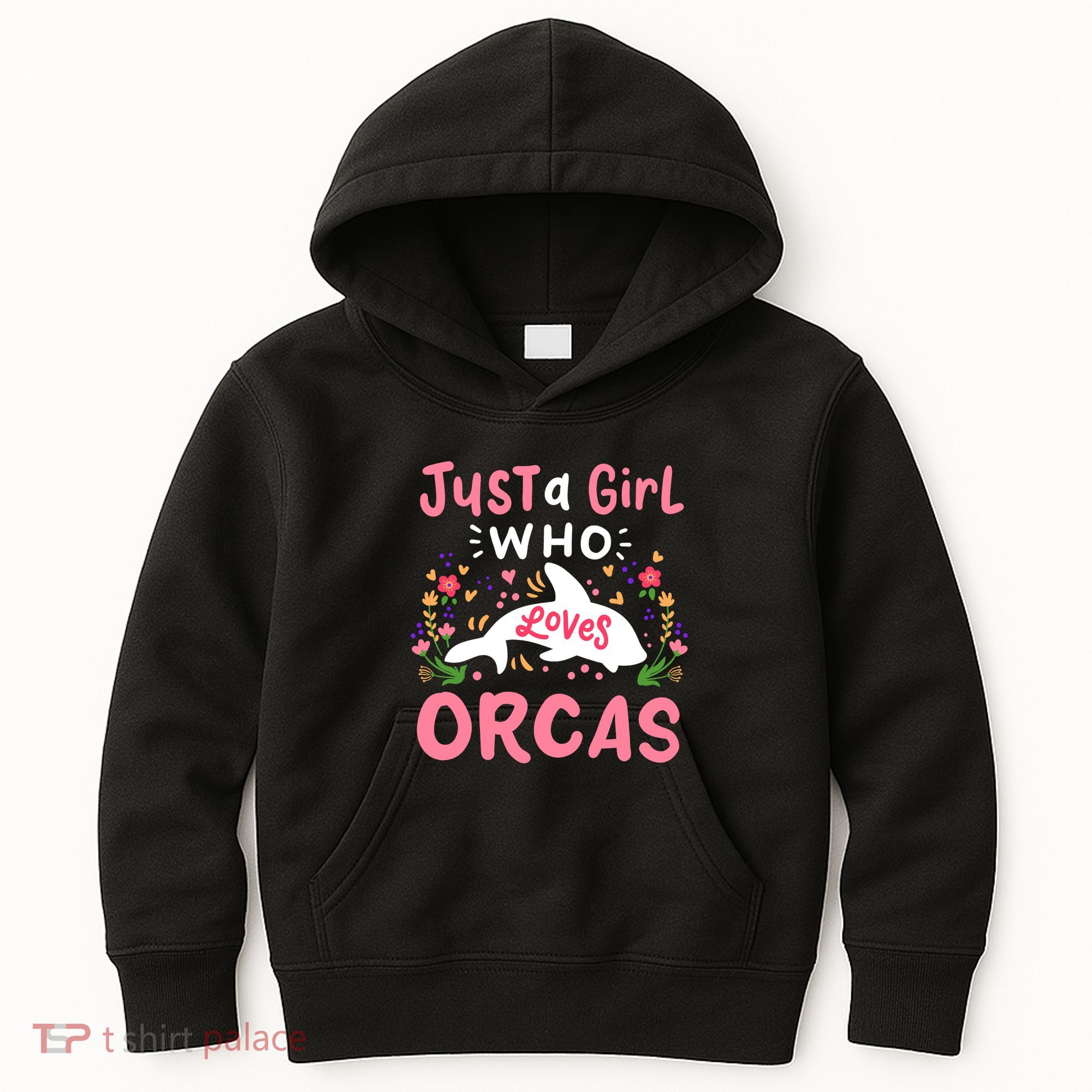 Orca Whale Just A Girl Who Loves Orcas Kids Hoodie