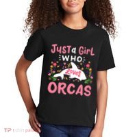 Orca Whale Just A Girl Who Loves Orcas Kids T-Shirt thumb 2