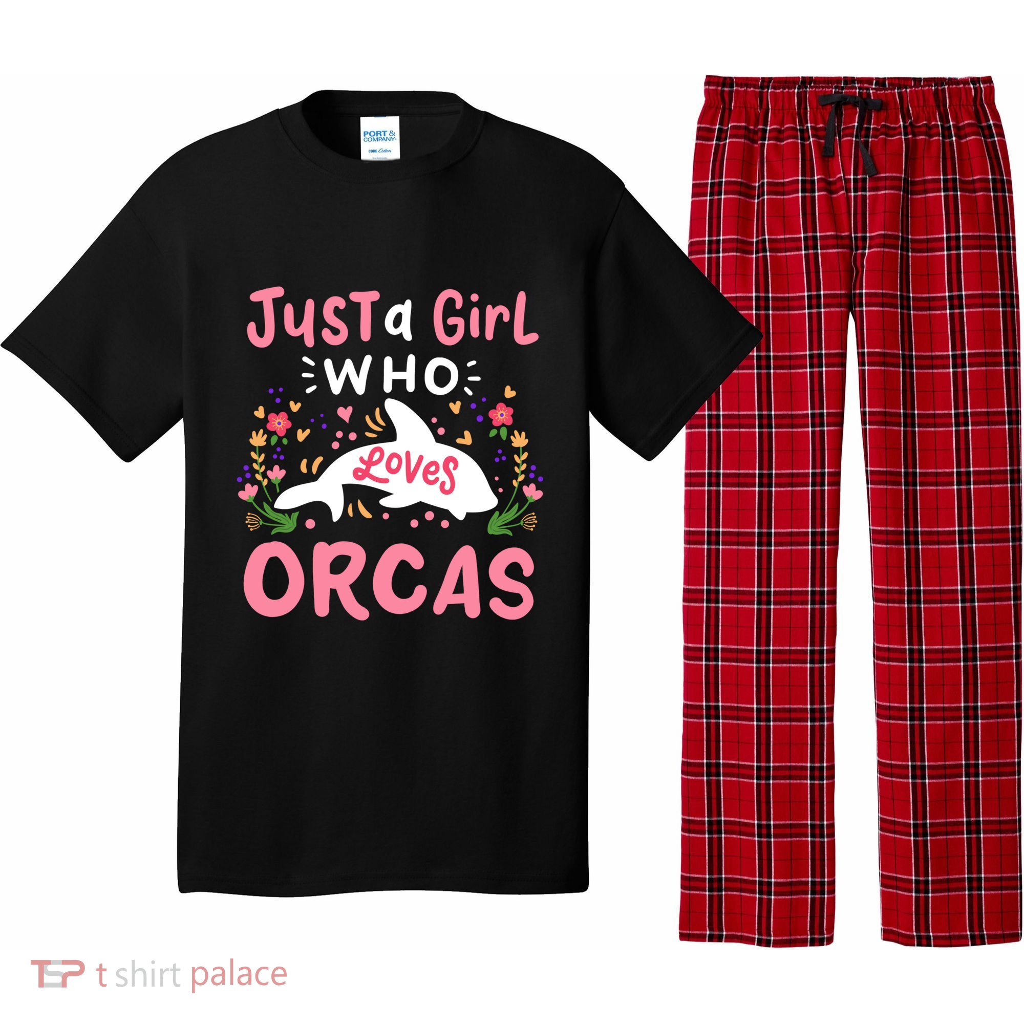 Orca Whale Just A Who Loves Orcas Gift Pajama Set