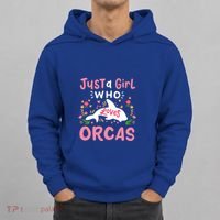 Orca Whale Just A Who Loves Orcas Gift Hoodie thumb 0