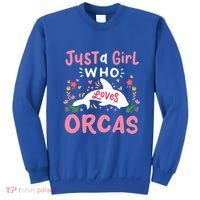 Orca Whale Just A Who Loves Orcas Gift Sweatshirt thumb 0