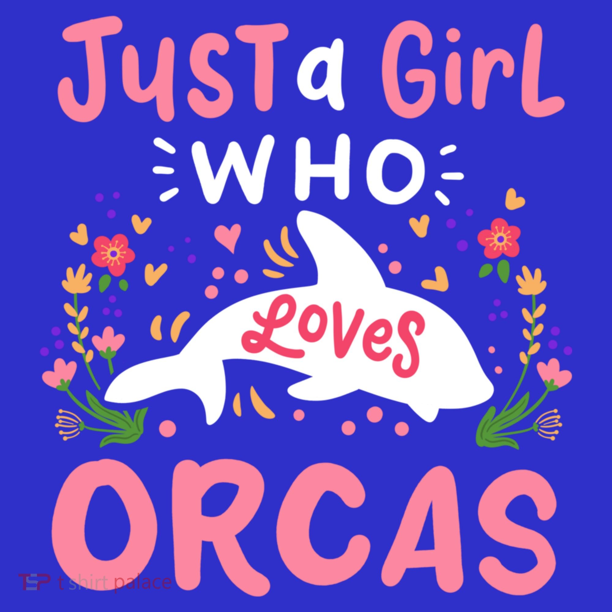 Orca Whale Just A Who Loves Orcas Gift Kids Hoodie
