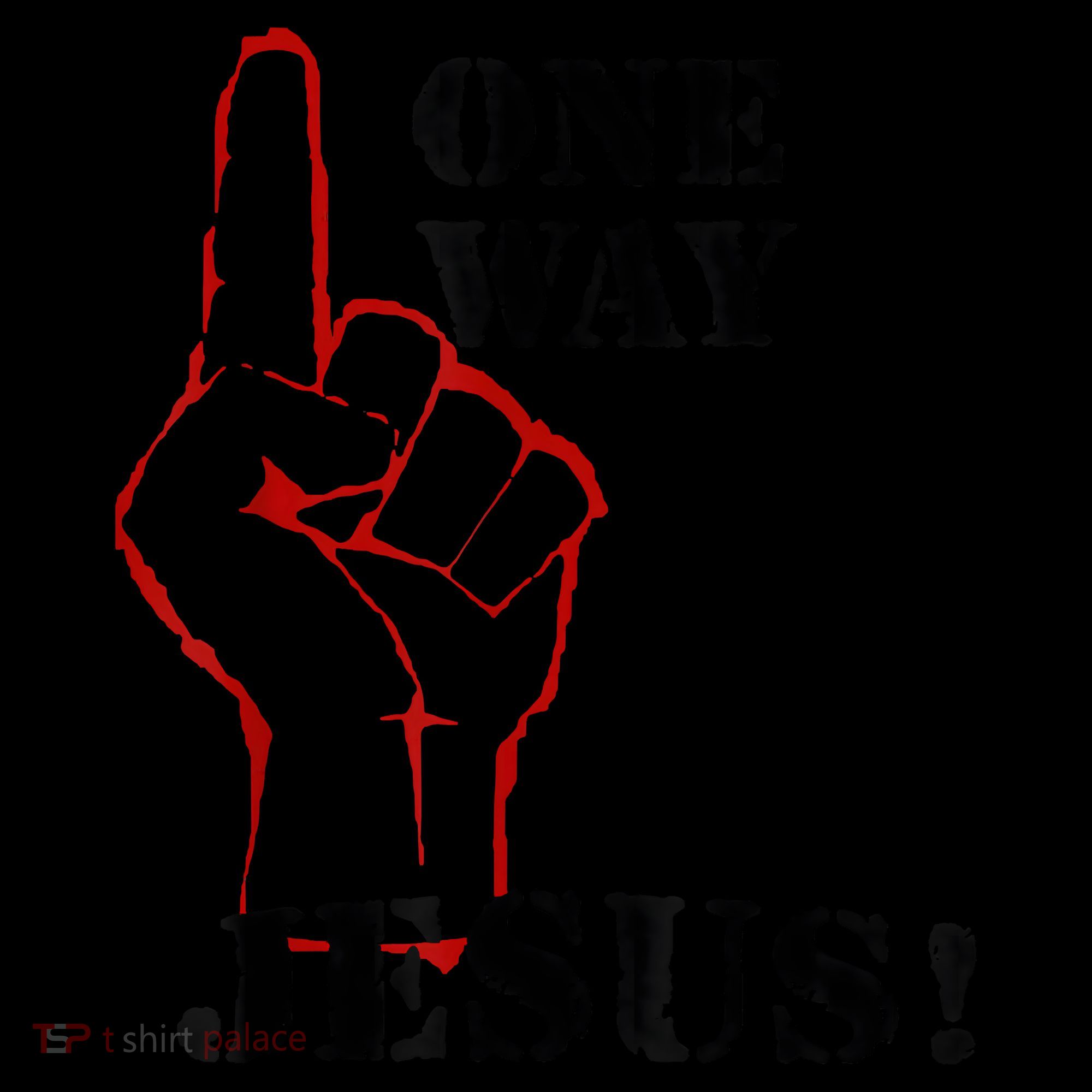 One Way Jesus People Christian Revolution Finger Up Retro Coffee Mug