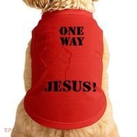 One Way Jesus People Christian Revolution Finger Up Retro Doggie Tank thumb 0