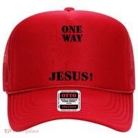 One Way Jesus People Christian Revolution Finger Up Retro Hat thumb 0