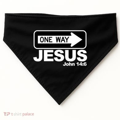 One Way John 146 Jesus USA-Made Doggie Bandana