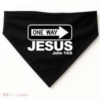 One Way John 146 Jesus USA-Made Doggie Bandana thumb 0