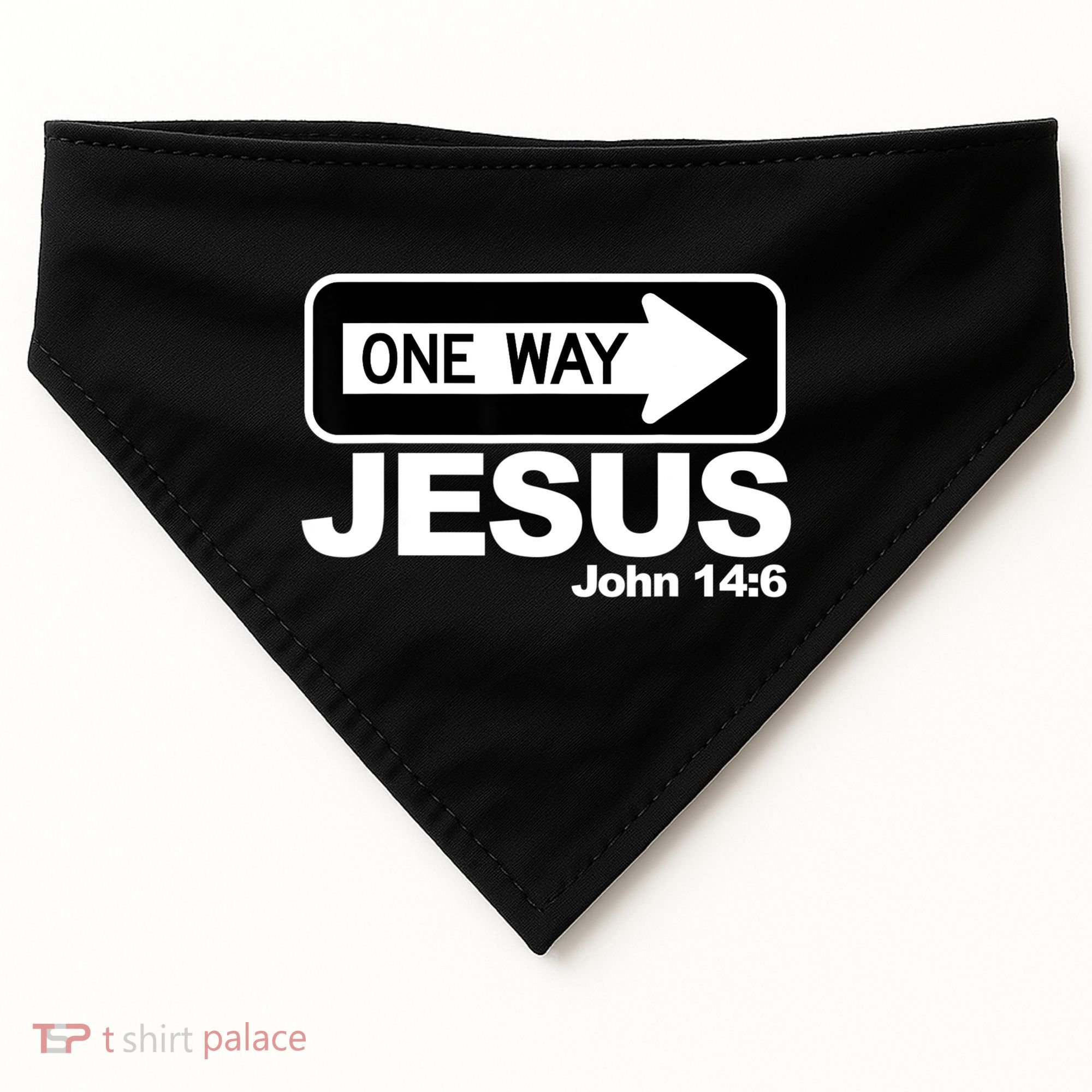 One Way John 146 Jesus USA-Made Doggie Bandana